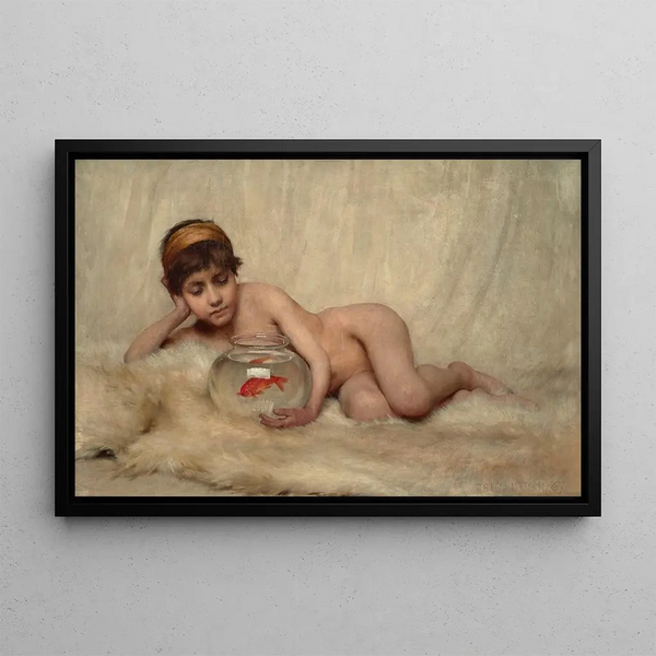 Idleness - Thomas Benjamin Kennington — framed artwork on a wall