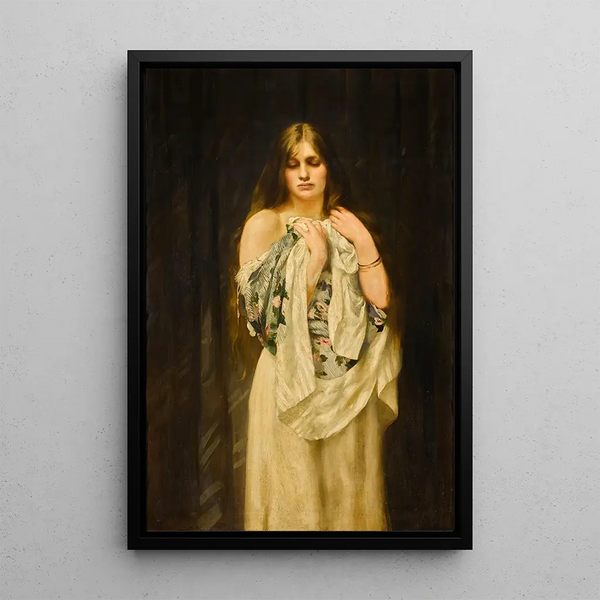 Rêverie - Thomas Benjamin Kennington — framed artwork on a wall