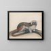 Study for the pinched monkey or the red-tailed monkey - Thomas Bewick — framed artwork on a wall