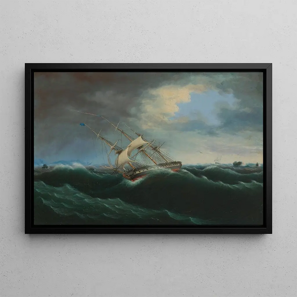 La Constitution - Thomas Birch — framed artwork on a wall