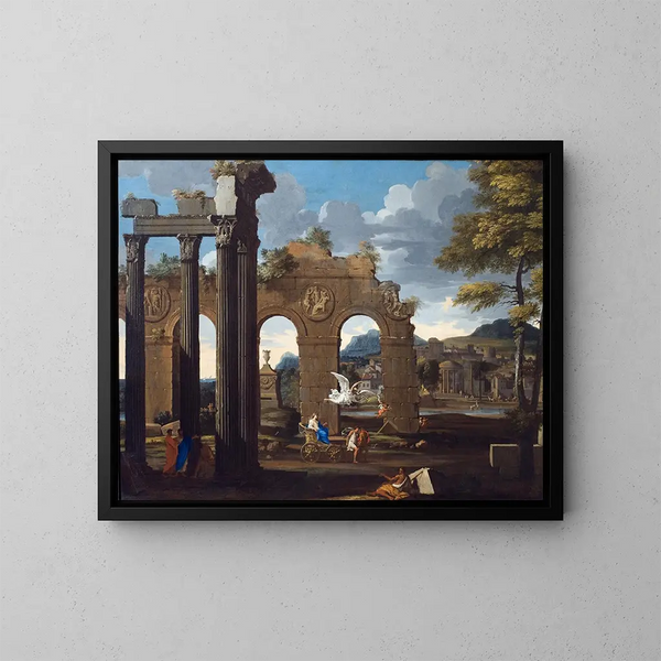 Cléobis et Biton - Thomas Blanchet — framed artwork on a wall