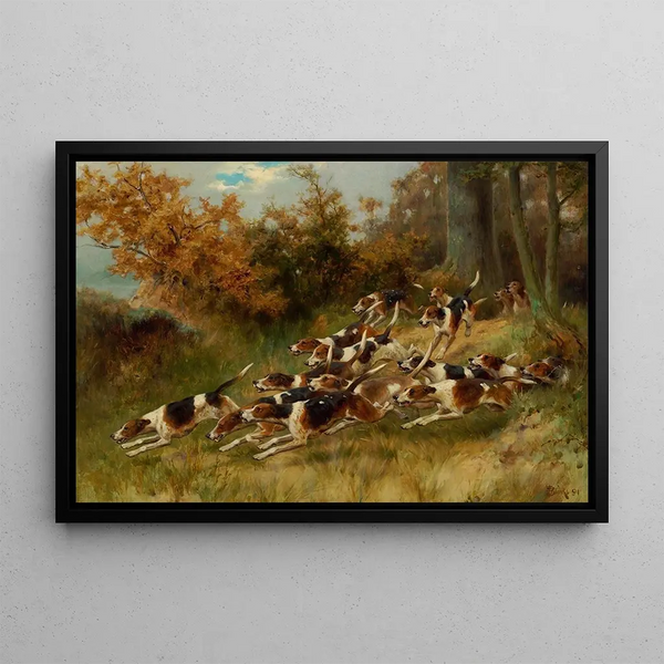 On the track - Thomas Blinks — framed artwork on a wall
