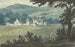 Scene of a rural landscape with farm and sheep grazing - Thomas Bradshaw — artwork view