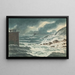 Storm at Sea - Thomas Bradshaw — framed artwork on a wall