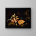 Interior scene with sultan and concubine - Thomas Buchanan Read — framed artwork on a wall