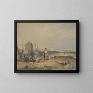 Fishermen - Thomas Chafe — framed artwork on a wall
