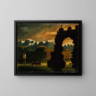 Landscape Painting - Thomas Chambers — framed artwork on a wall