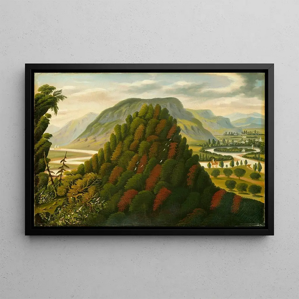 The Connecticut Valley - Thomas Chambers — framed artwork on a wall