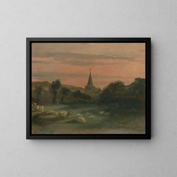 Church of Stoke Poges - Thomas Churchyard — framed artwork on a wall