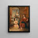 The Christ in the house of Martha and Mary - Thomas Clement Thompson — framed artwork on a wall