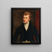 Portrait of Michael Banim 1796-1874 Artist - Thomas Clement Thompson — framed artwork on a wall