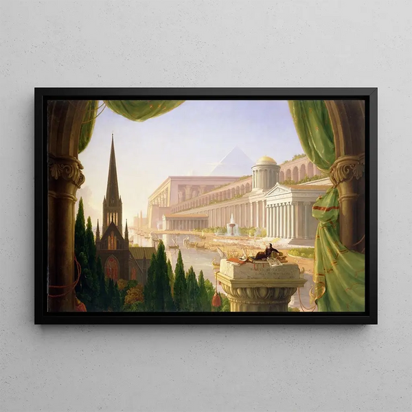Architect's Dream - Thomas Cole — framed artwork on a wall