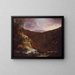 the Kaaterskill Falls summit - Thomas Cole — framed artwork on a wall
