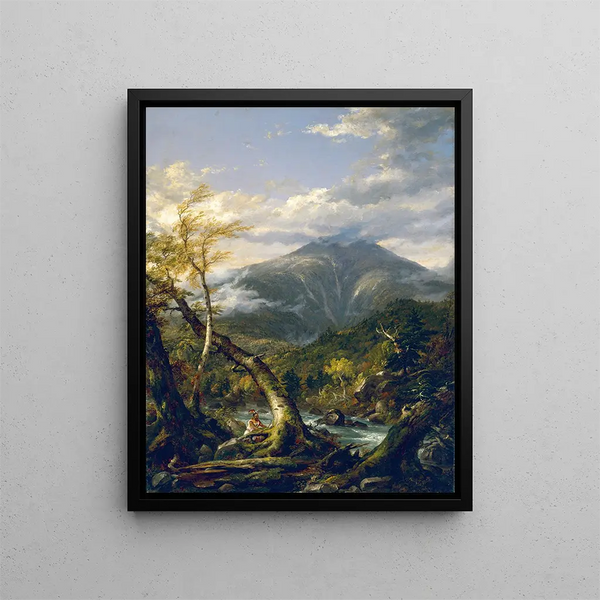 Indian Pass Painting - Thomas Cole — framed artwork on a wall