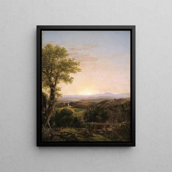 New England Landscapes - Thomas Cole — framed artwork on a wall