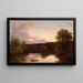 Mountain of the North and Catskill Creek - Thomas Cole — framed artwork on a wall