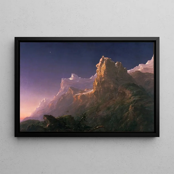 Prometheus Bound - Thomas Cole — framed artwork on a wall
