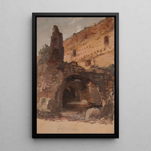 The Colosseum - Thomas Cole — framed artwork on a wall