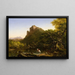 The Mountain Stream - Thomas Cole — framed artwork on a wall
