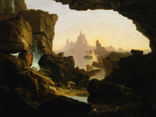 The Withdrawal of the Waters of the Flood - Thomas Cole — artwork view