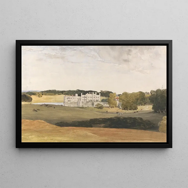 Château de Leeds, Kent - Thomas Collier — framed artwork on a wall