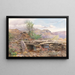 Pont de Pentre Ddu, North Wales - Thomas Collier — framed artwork on a wall