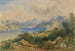 Mountain landscape painting with a lake - Thomas Colman Dibdin — artwork view