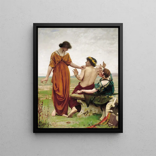 Destiny - Thomas Cooper Gotch — framed artwork on a wall