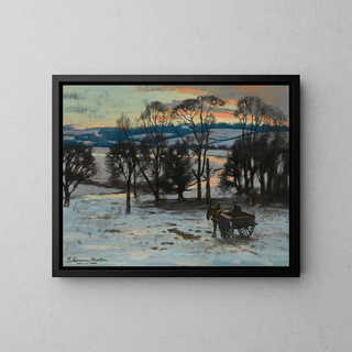 Towards the House - Thomas Corsan Morton — framed artwork on a wall