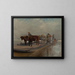 Crossing by ferry - Thomas Corwin Lindsay — framed artwork on a wall