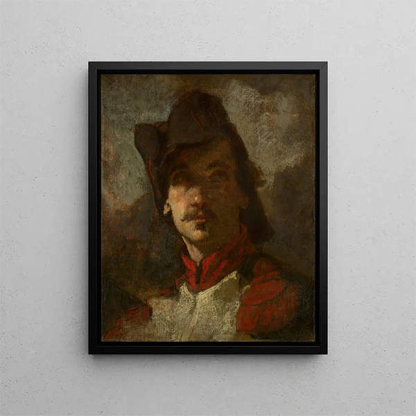 A Volunteer of 1792 - Thomas Couture — framed artwork on a wall