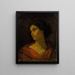Study of a Woman's Head - Thomas Couture — framed artwork on a wall
