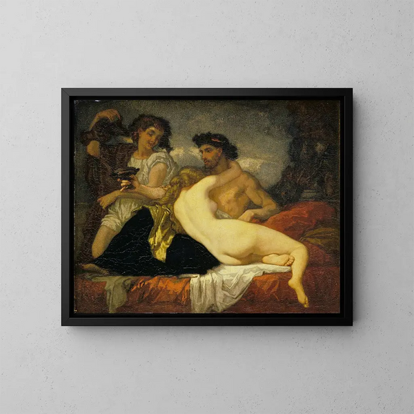 Horace et Lydia - Thomas Couture — framed artwork on a wall
