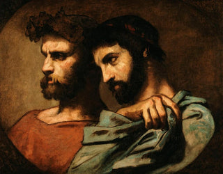 The Two Philosophers - Thomas Couture — artwork view