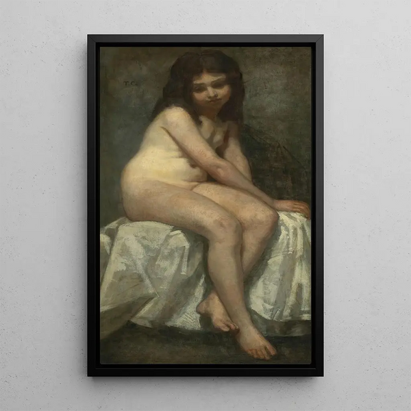Nude Painting - Thomas Couture — framed artwork on a wall