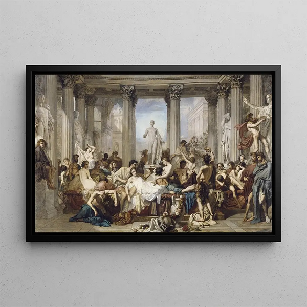 Roman Painting during Decadence - Thomas Couture — framed artwork on a wall