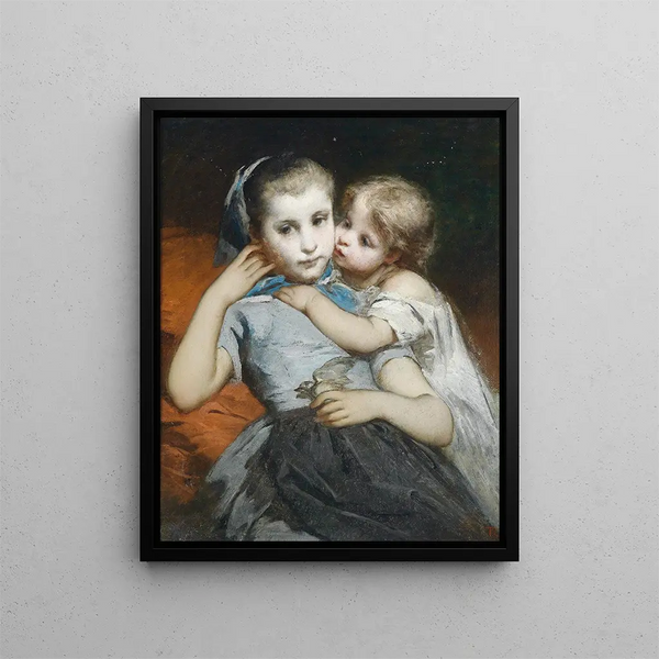 Sisters - Thomas Couture — framed artwork on a wall
