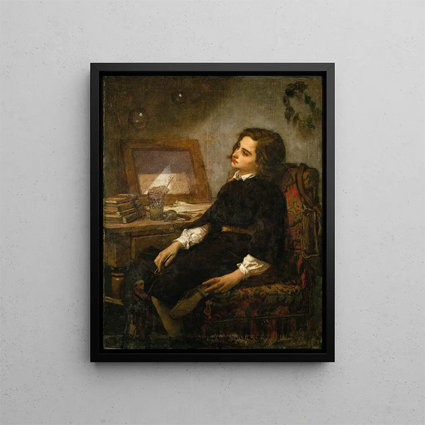 Soap Bubbles - Thomas Couture — framed artwork on a wall