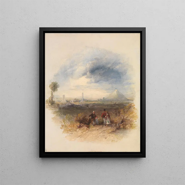 Waterloo Painting - Thomas Creswick — framed artwork on a wall