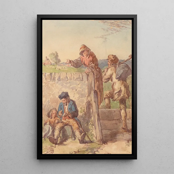 Better a quiet crust than a quarrelsome woman - Thomas Dalziel — framed artwork on a wall