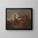 Indian Landscape Painting with Temple Ruins - Thomas Daniell — framed artwork on a wall