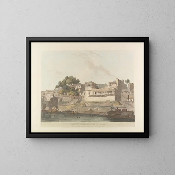 Oriental Scene Pl10 - Thomas Daniell — framed artwork on a wall