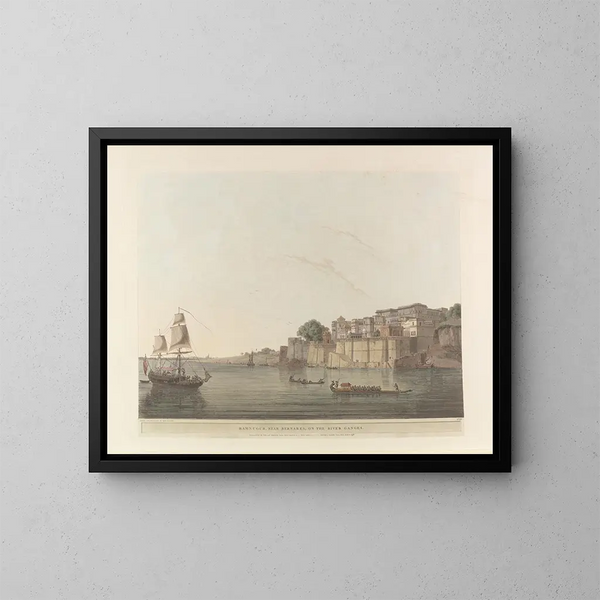 Oriental Scene Painting Pl14 - Thomas Daniell — framed artwork on a wall