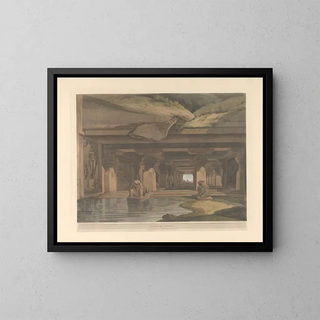 Oriental Scene Painting Pl34 - Thomas Daniell — framed artwork on a wall