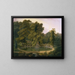 Fontaine et grotte du temple dans le parc de Sezincote - Thomas Daniell — framed artwork on a wall