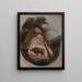 The Indian rhinoceros - Thomas Daniell — framed artwork on a wall