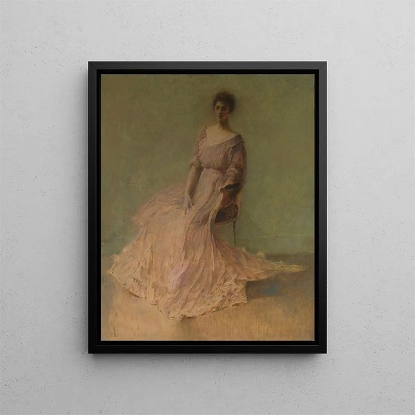 Robe lilas - Thomas Dewing — framed artwork on a wall