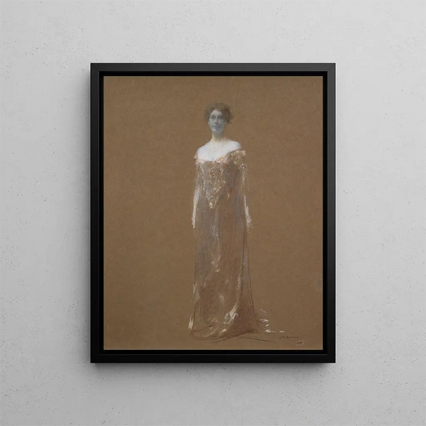 La robe de soirée - Thomas Dewing — framed artwork on a wall