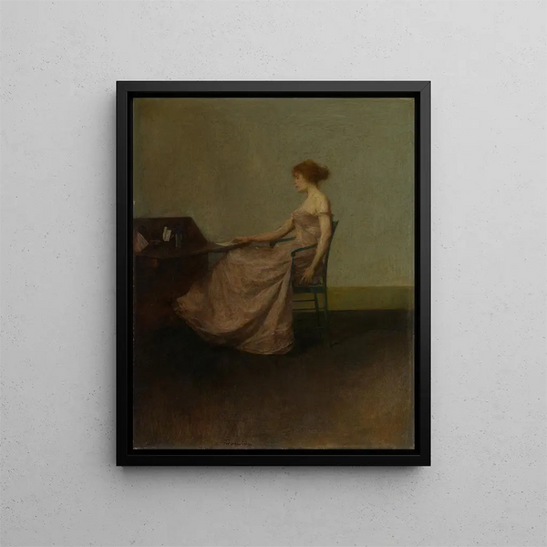 The Letter - Thomas Dewing — framed artwork on a wall