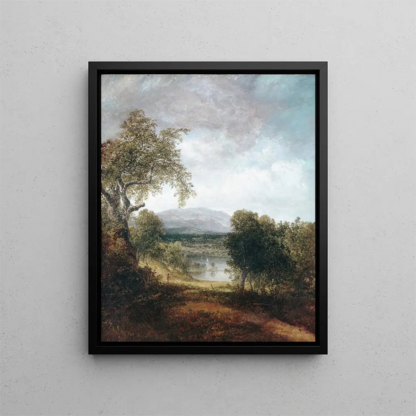An overview of the river - Thomas Doughty — framed artwork on a wall